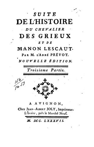 Manon Lescaut y el caballero des Grieux